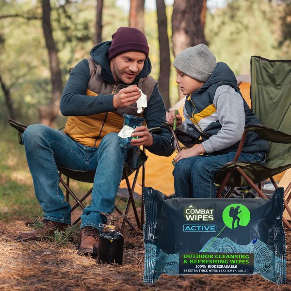 Combat Wipes ACTIVE Outdoor Wet Wipes - Image 6
